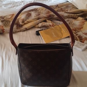1980's used louis vuitton barrel strap purse